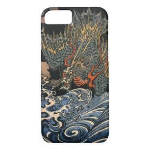 Funda Para iPhone 8/7 海龍, 国芳, dragón del mar, Kuniyoshi, Ukiyo-e