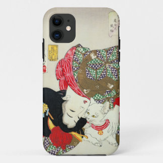 Funda Para iPhone 11 猫が好き, gatos del amor del 芳年 I, Yoshitoshi, Ukiyo-e