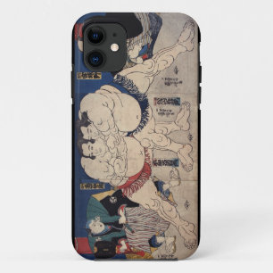 Funda Para iPhone 11 相撲, lucha de sumo del 国芳, Kuniyoshi, Ukiyo-e