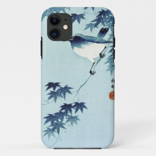 Funda Para iPhone 11 青 い 鳥, 古 邨 Pájaro en azul, Koson, Ukiyo-e