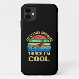 Funda Para iPhone 11 012 Mi cosa de pastor alemán soy genial vintage