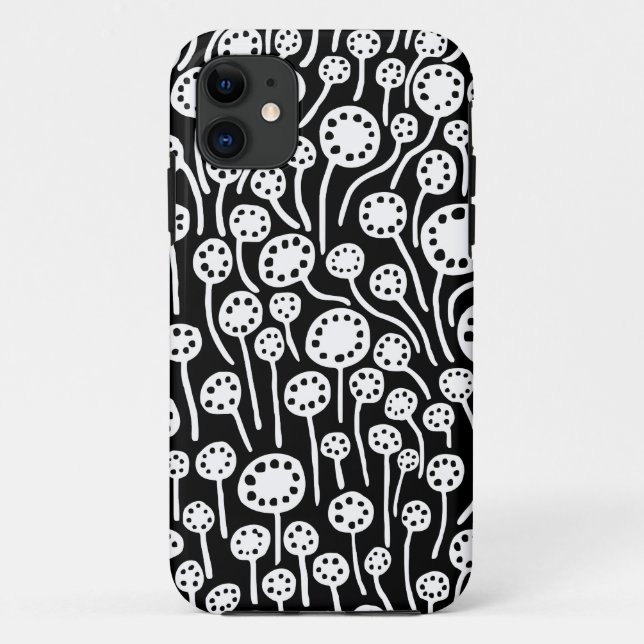 Funda De Case-Mate Para iPhone 090512 Blanco y Negro (Reverso)