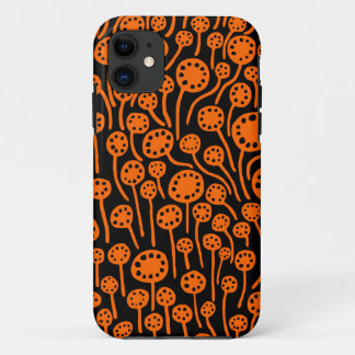 Funda Para iPhone 11 090512 Naranja en negro