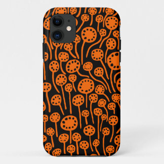Funda Para iPhone 11 090512 Naranja en negro