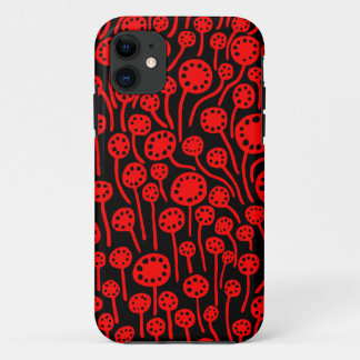 Funda Para iPhone 11 090512 Rojo sobre negro