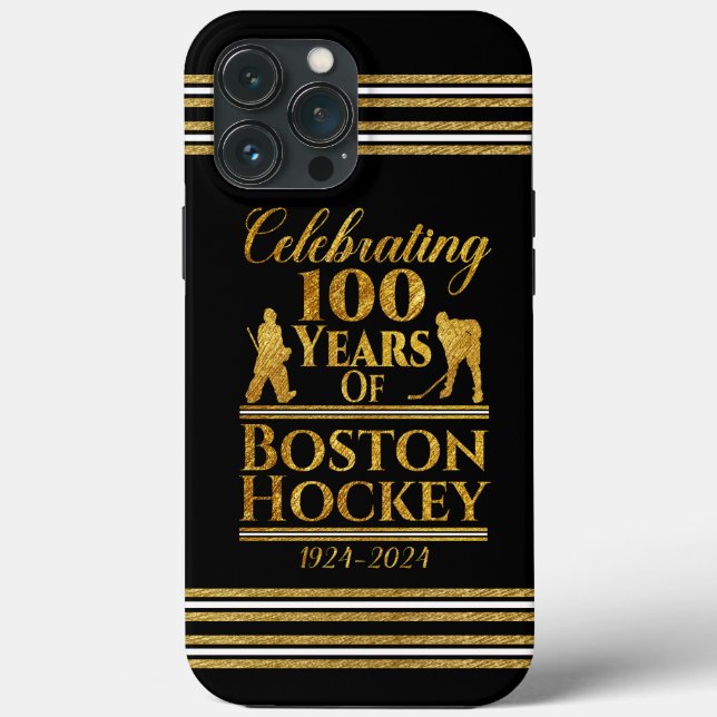 Funda De Case-Mate Para iPhone 100 Años De Hockey De Boston (Reverso )