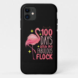 Funda Para iPhone 11 100 Días Con Mi Fabulosa Escuela Flamingo