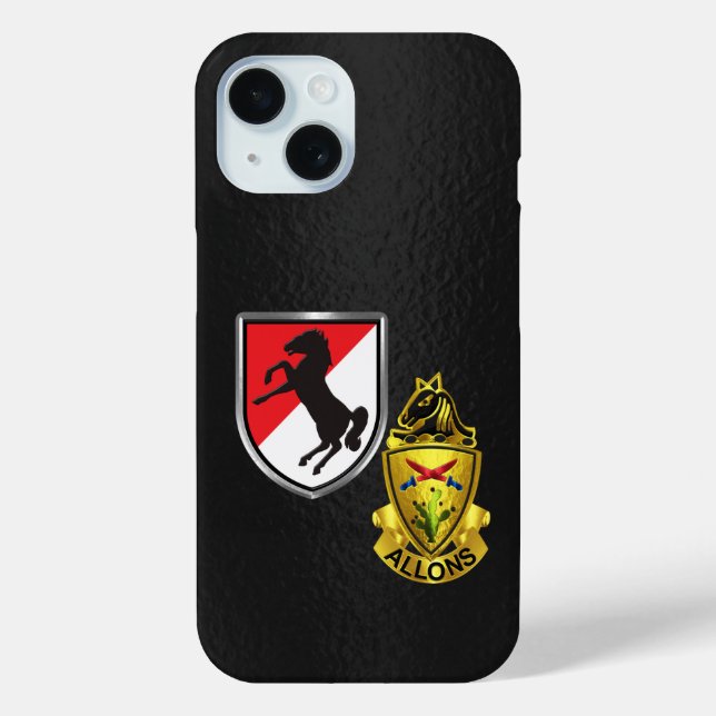 Funda De Case-Mate Para iPhone 11º Regimiento de Caballería Blindada (Reverso )