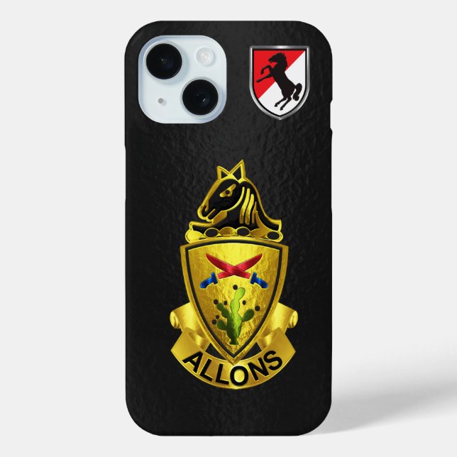 Funda De Case-Mate Para iPhone 11º Regimiento de Caballería Blindada (Reverso )
