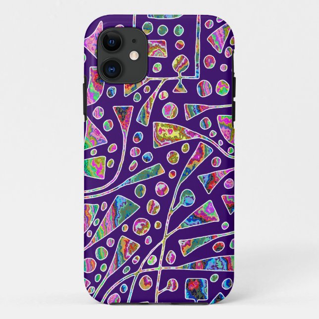 Funda De Case-Mate Para iPhone 12012 sobre la púrpura profunda (Reverso)