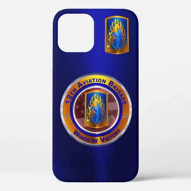 Funda De Case-Mate Para iPhone 12.ª Brigada de Aviación de Combate (Reverso )