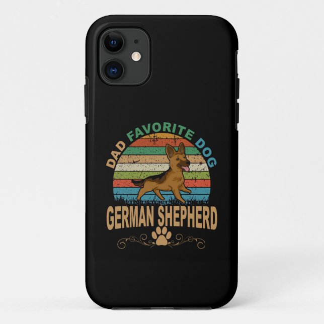 Funda De Case-Mate Para iPhone 13 Pastor Alemán Favorito De Papá (Reverso)