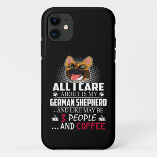 Funda Para iPhone 11 14 Todo Lo Que Me Importa Es Mi Pastor Alemán Y Me