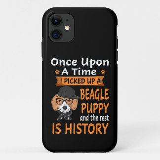 Funda Para iPhone 11 14 Una A Tiempo Beagle Puppy