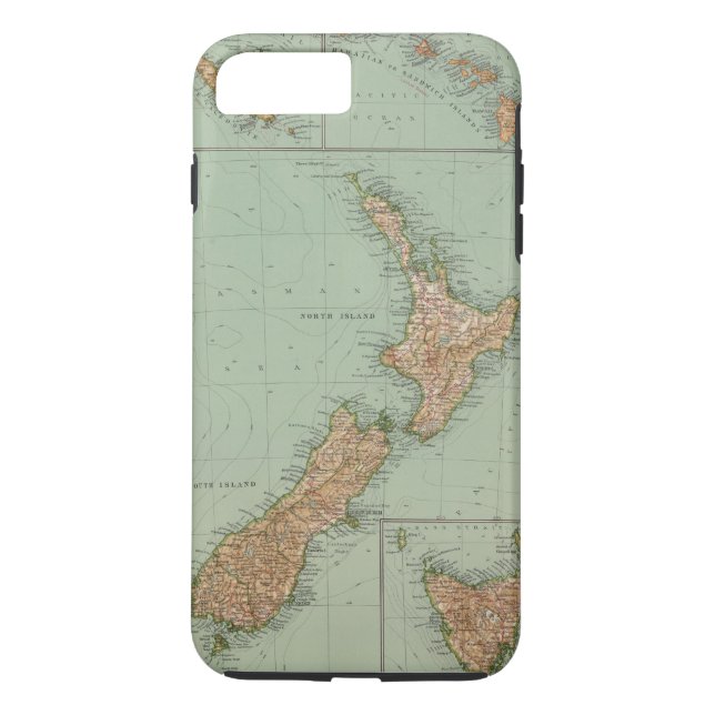 Funda De Case-Mate Para iPhone 169 Nueva Zelanda, Hawaii, Tasmania (Reverso)