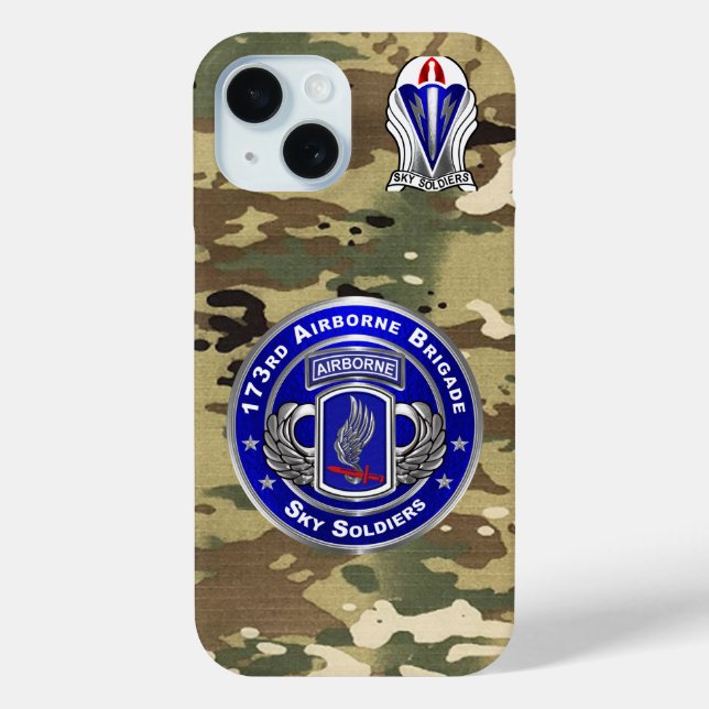 Funda De Case-Mate Para iPhone 173ª Brigada Aerotransportada (Reverso )
