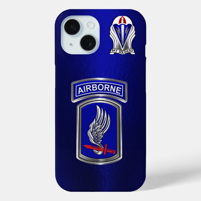 Funda De Case-Mate Para iPhone 173ª Brigada Aerotransportada (Reverso )