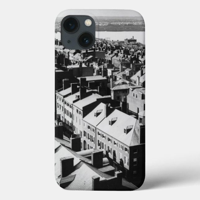 Funda De Case-Mate Para iPhone 1859: La ciudad de Boston, Massachusetts (Reverso)