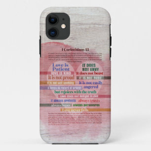 Funda Para iPhone 11 1 Corintios 13 - Amor