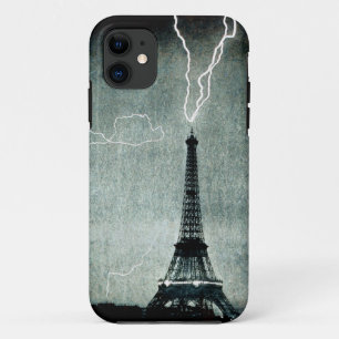 Funda Para iPhone 11 1ra huelga - el relámpago golpea la torre Eiffel