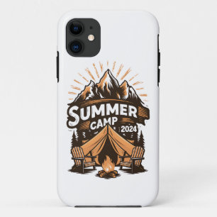Funda Para iPhone 11 2024 Campamento de Verano Vacaciones de Camping de