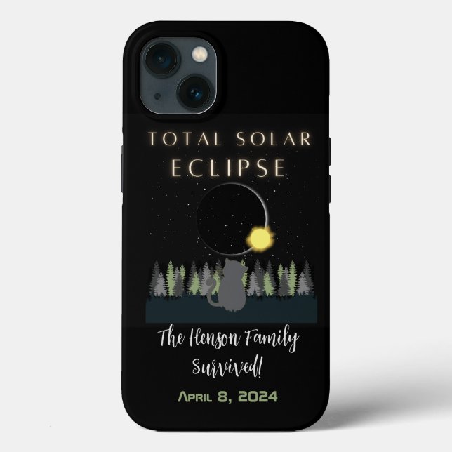 Funda De Case-Mate Para iPhone 2024 Nombre personalizado de superviviente de ecli (Reverso )