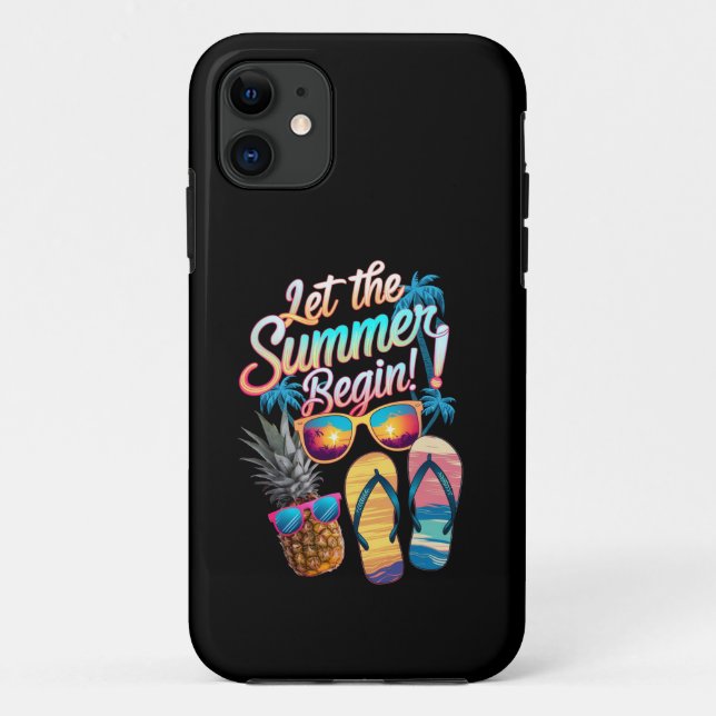 Funda De Case-Mate Para iPhone 2025 Deja que comience el verano Vacaciones de ver (Reverso)
