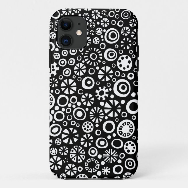 Funda De Case-Mate Para iPhone 210712 - Blanco y negro (Reverso)