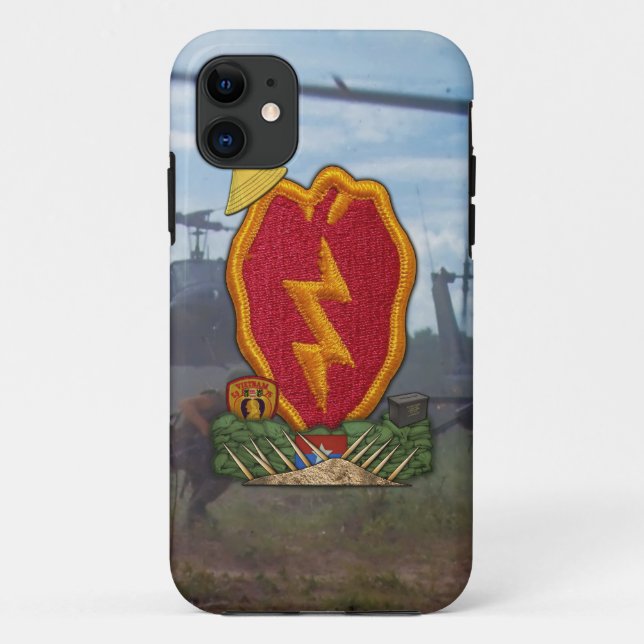 Funda De Case-Mate Para iPhone 25.ª División de Infantería Guerra de Vietnam (Reverso)