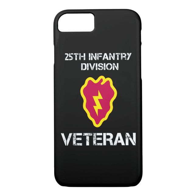 Funda De Case-Mate Para iPhone 25to Veterano de la división de infantería (Reverso)