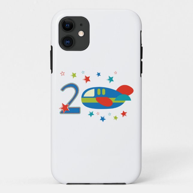 Funda De Case-Mate Para iPhone 2.º avión de cumpleaños (Reverso)