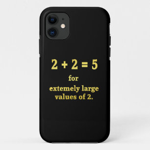 Funda Para iPhone 11 2 + 2 = 5 Chiste de matemáticas divertidas