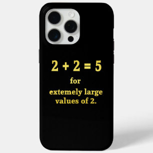 Funda Para iPhone 15 Pro Max 2 + 2 = 5  Chiste matemático divertido