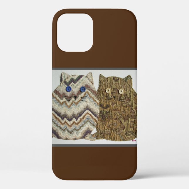 Funda De Case-Mate Para iPhone 2 Gatos Grasos #1 (Reverso )