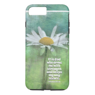 Funda Para iPhone 8 Plus/7 Plus 2 Samuel 22:33 Es Dios el que me da fuerza