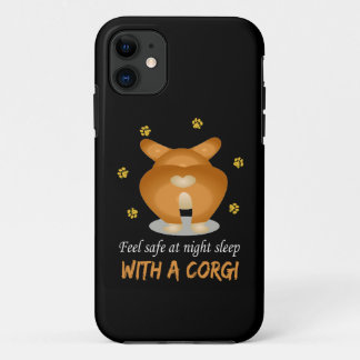 Funda Para iPhone 11 2 Vista Atrás Perro Corgi Cuto Con Vector De Forma