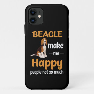Funda Para iPhone 11 34 Beagle Hazme Feliz