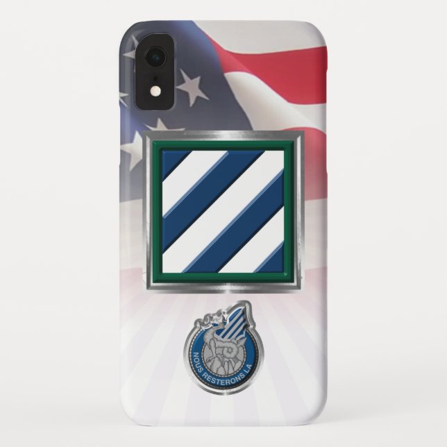 Funda De Case-Mate Para iPhone 3.ª División de Infantería Rock of the Marne (Reverso)