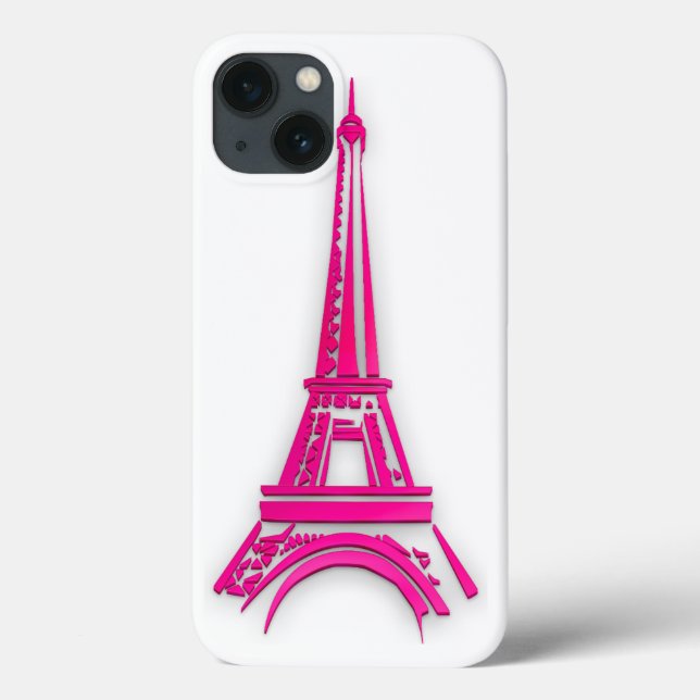 Funda De Case-Mate Para iPhone 3 d Torre Eiffel, Francia clipart (Reverso)