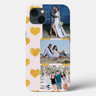 Funda Para iPhone 13 3 Estuche para iPhone Funda-Mate de corazones de o