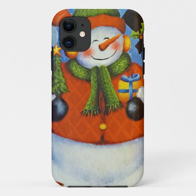 Funda De Case-Mate Para iPhone 3 Hombres felices de nieve (Reverso)