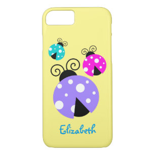 Funda Para iPhone 8/7 3 tiburones en rosa morado y azul personalizados