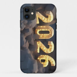 Funda Para iPhone 11 3D Number Design for New Year 2026