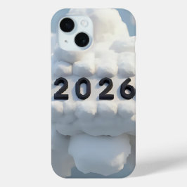 Funda Para iPhone 15 3D Number Design for New Year 2026