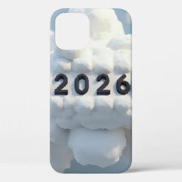 Funda Para iPhone 12 3D Number Design for New Year 2026