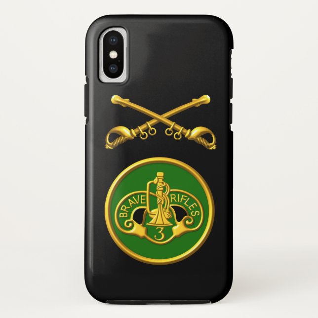 Funda De Case-Mate Para iPhone 3er Regimiento de Caballería Blindada “Brave Rifle (Reverso)