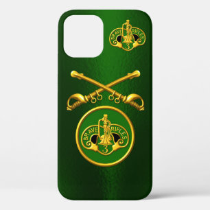 Funda Para iPhone 12 3rd Caballería Blindada Sables Cruzados Personaliz