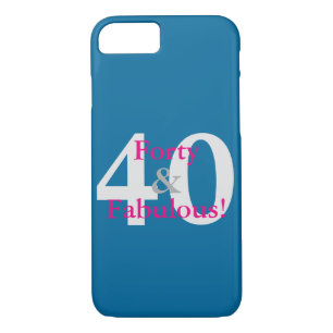 Funda Para iPhone 8/7 ¡40 y fabuloso! Personalizado divertido Cumpleaños