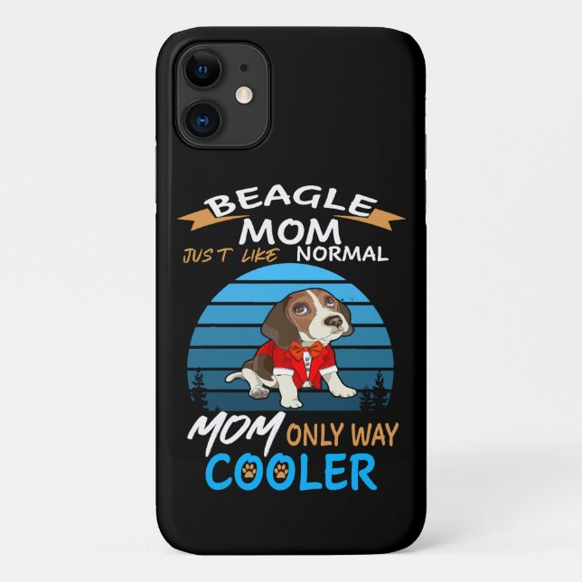 Funda De Case-Mate Para iPhone 41 Beagle Mom Cooler (Reverso)