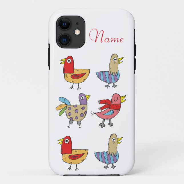 Funda De Case-Mate Para iPhone 4 Aves divertidas Thunder_Cove (Reverso)